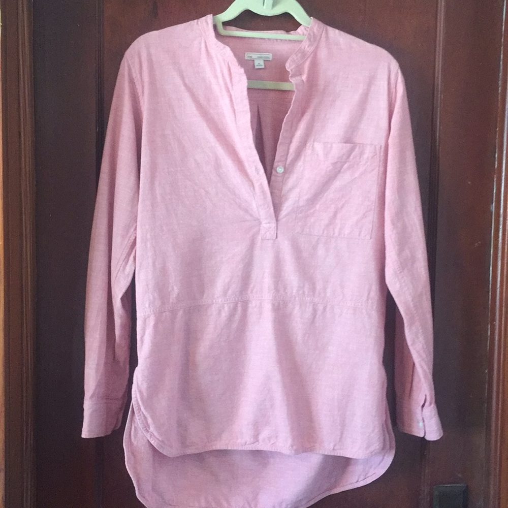 Tunic length Oxford top